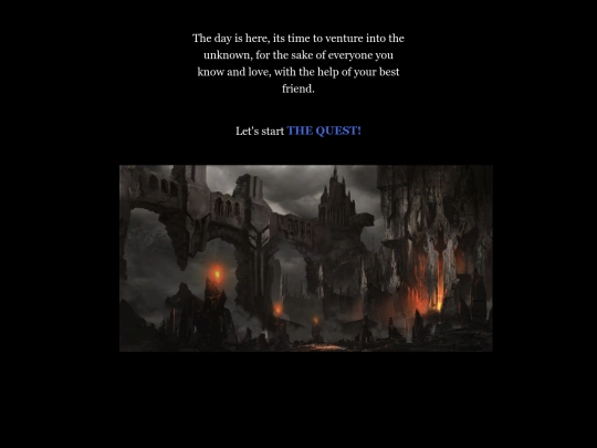 Twine Games/2020-2021 Twine Games/The Quest screenshot