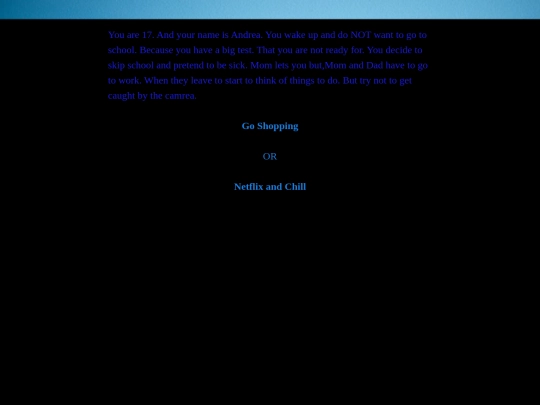Twine Games/2020-2021 Twine Games/Wednesday  screenshot