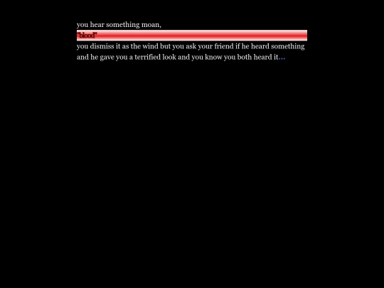 Twine Games/The Horror by Thomas Comberg screenshot