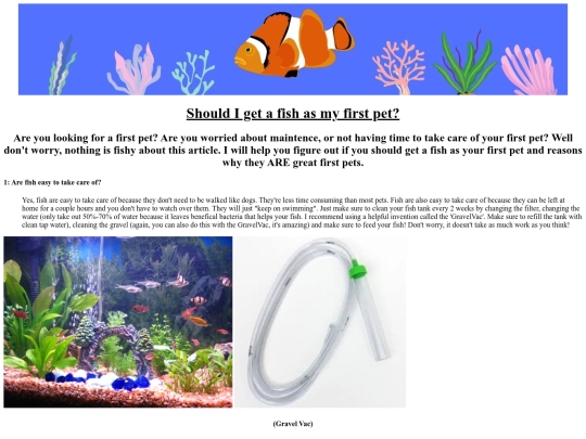 Websites/Alexander's Webpage screenshot