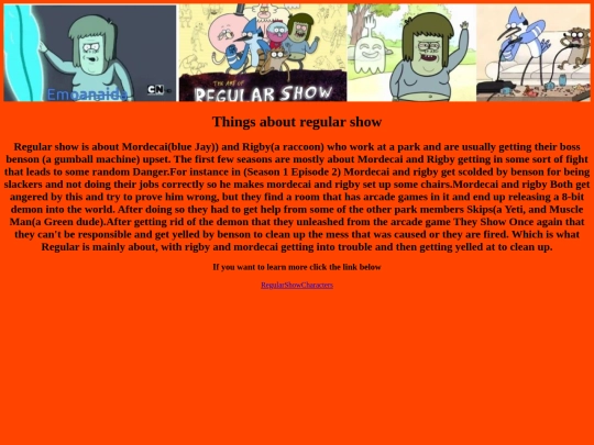 Websites/Max P's Webpage screenshot