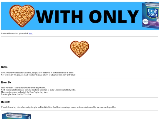 Websites/Silas's Webpage screenshot