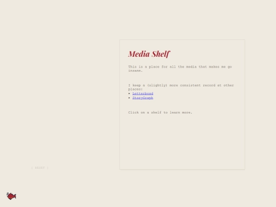 shelves screenshot