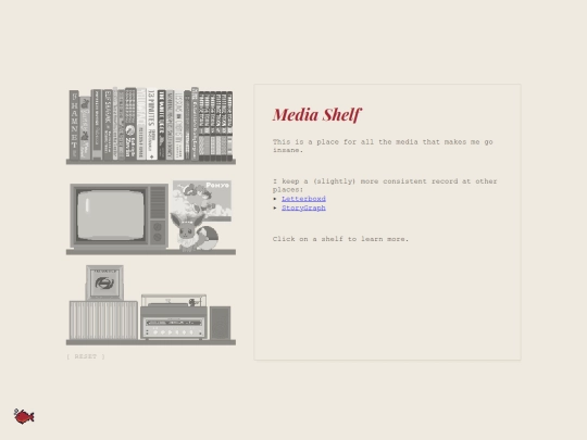 shelves screenshot