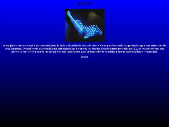 proyecto/blues screenshot