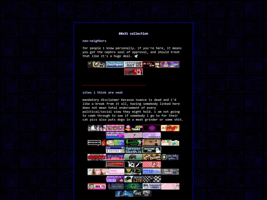 links screenshot
