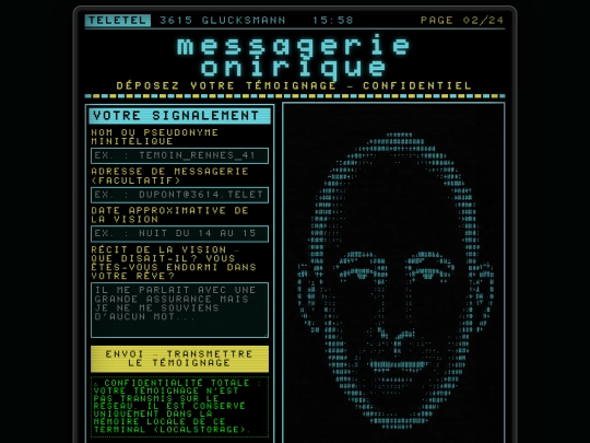 3615-glucksmann/messagerie screenshot