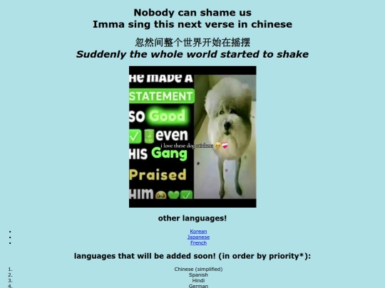 other languages/other-languages-menu screenshot