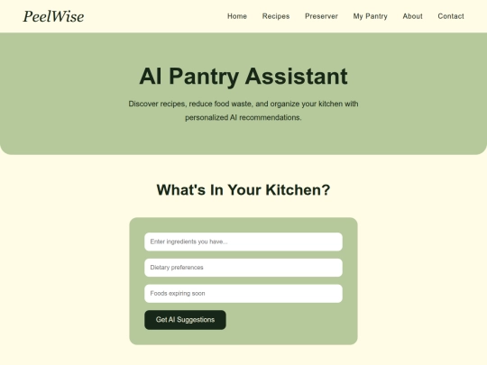 Ai/pantry screenshot