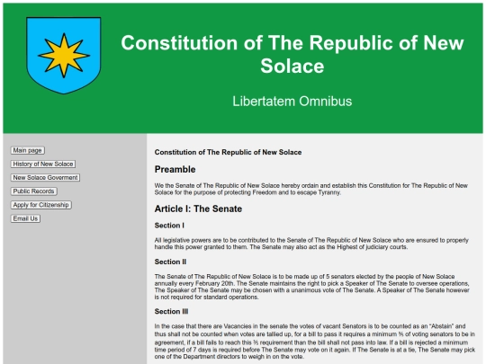 Constituition screenshot