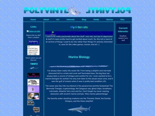 Interests screenshot