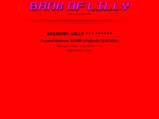 lillybank/lillybank screenshot