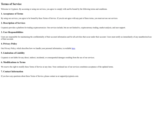 terms screenshot