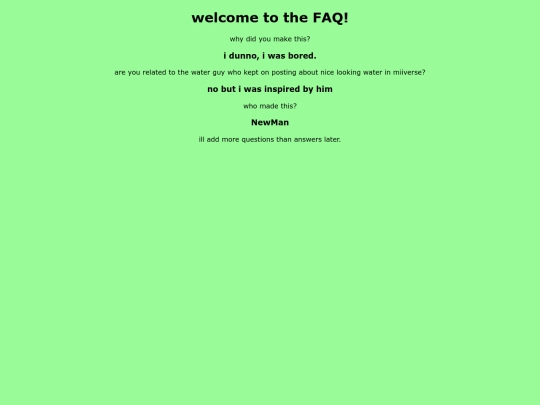faqpage screenshot
