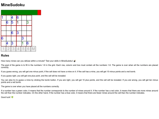 minedoku screenshot