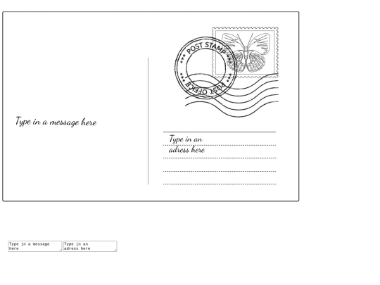widgets/postcard screenshot