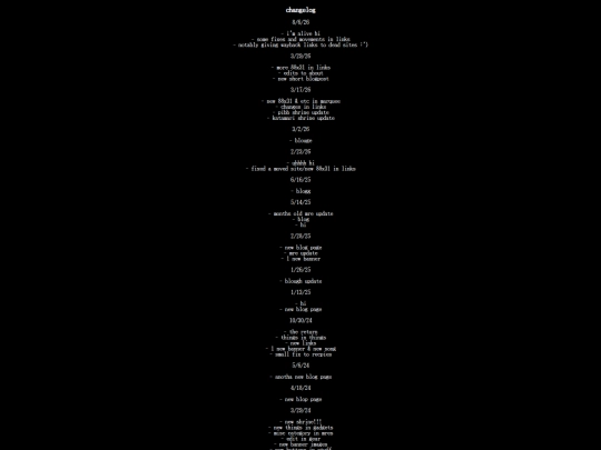 index/changelog screenshot