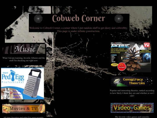 cobwebs/cobwebcorner screenshot