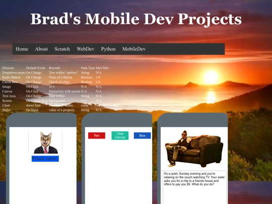 mobileDev screenshot