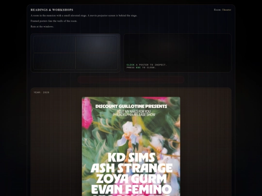 mansionreadings screenshot
