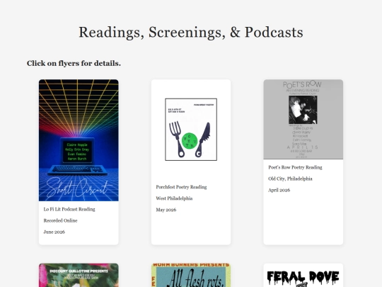 readings screenshot