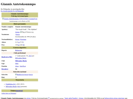 Giannis Antetokounmpo - Wikipedia, la enciclopedia libre screenshot