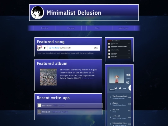 minimdel/home screenshot