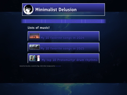 minimdel/lists screenshot