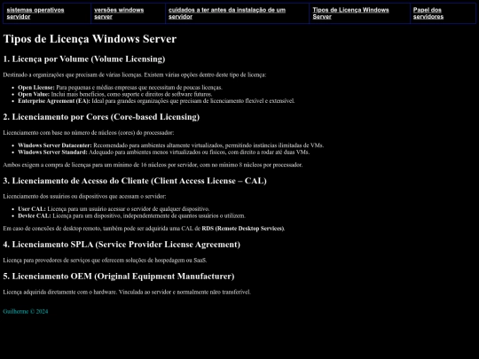Tiposdelicença screenshot