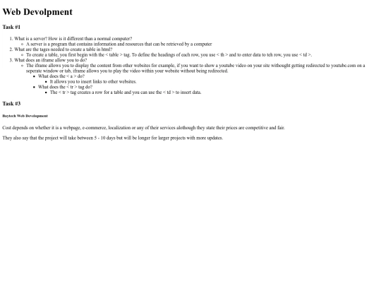 webDev screenshot