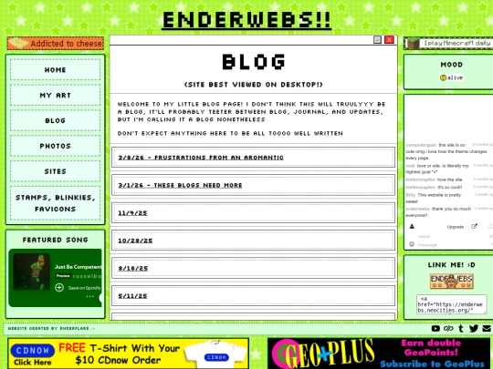 blog screenshot