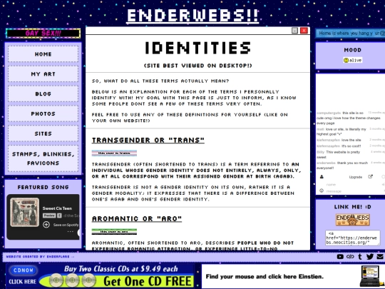 identities screenshot