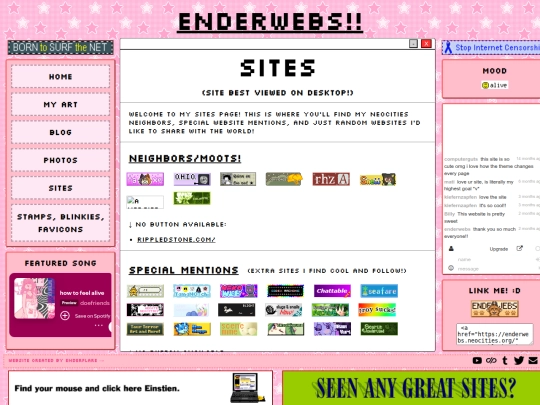 sites screenshot