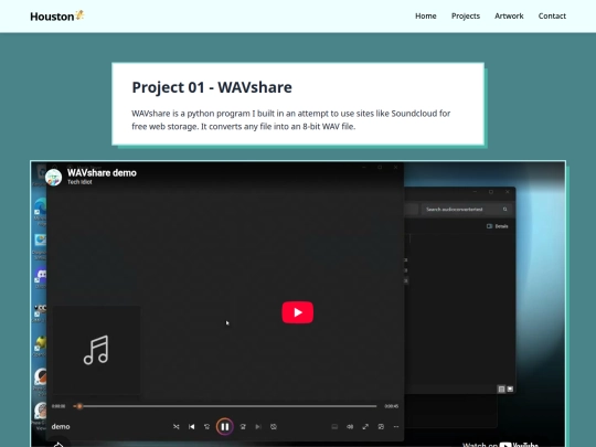 projects screenshot