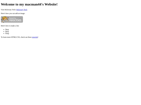 index screenshot