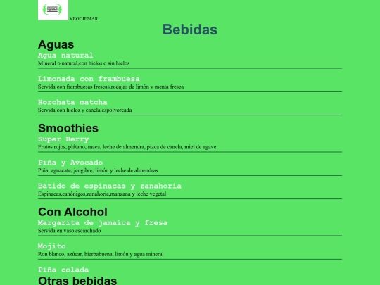 Restaurante/Bebidas screenshot