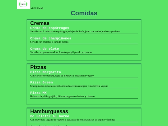 Restaurante/Comidas screenshot
