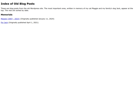 old-blog-index screenshot