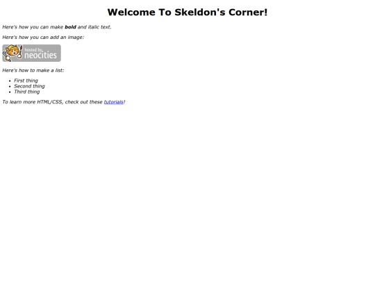 index screenshot