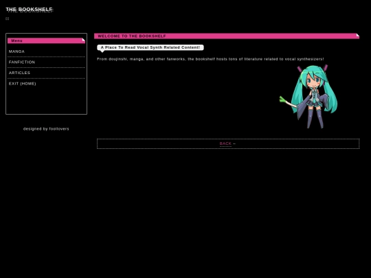 bookshelf/directory screenshot