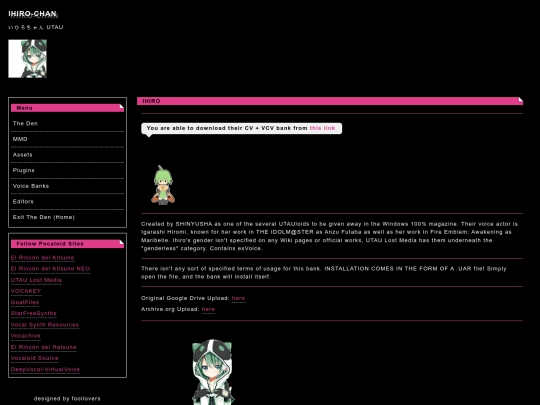 downloaders den/UTAU/ihirochan screenshot