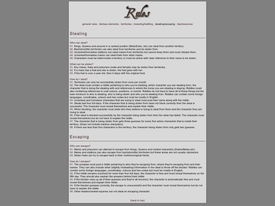 Rules/sneaking screenshot