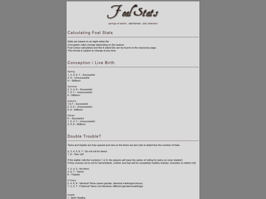 foalstatformat screenshot