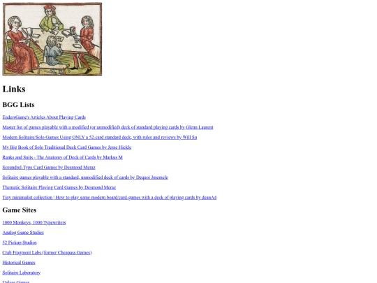 links screenshot