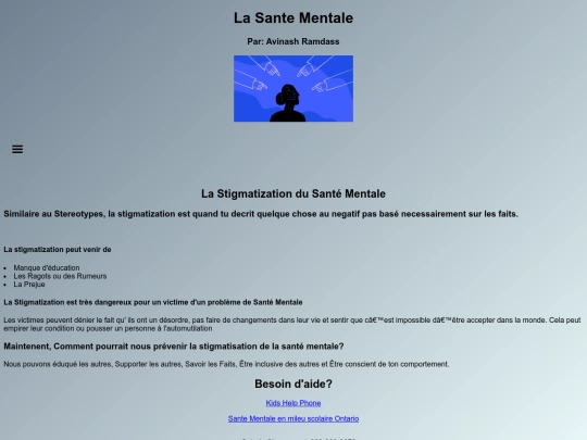 Stigmatization screenshot