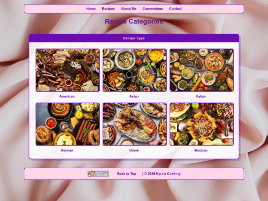 recipes screenshot