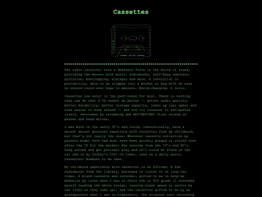 cassettes screenshot