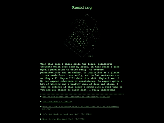 rambling screenshot