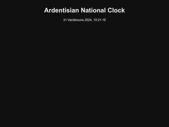 ardentisiaclock screenshot