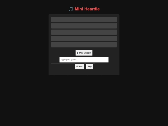 heardle screenshot